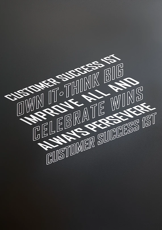 REM's 7 Guiding Principles wall mural